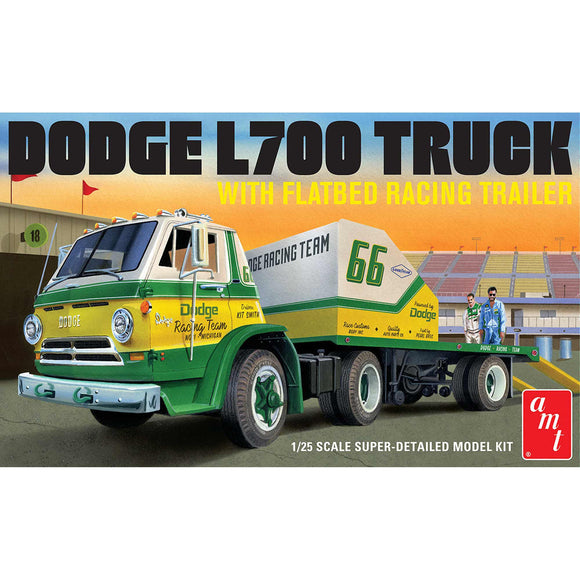 1/25 1966 Dodge L700 Truck Flatbed Racing Trailer