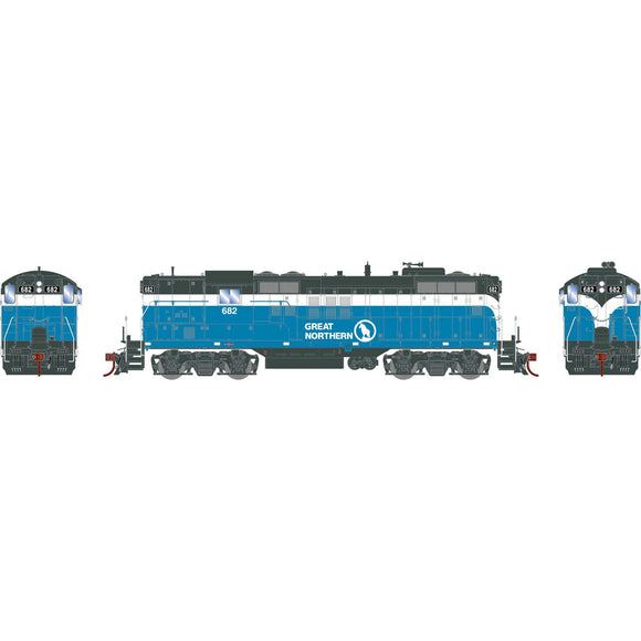 HO GP9 Locomotive with DCC & Sound, GN #682