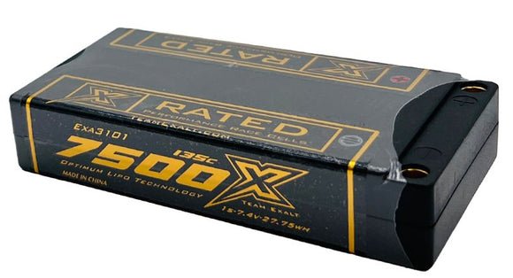 Exalt - 1S 3.7V 7500MAH 135C X-Rated LiPo Battery Series