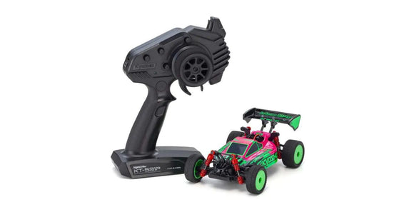 Kyosho - Mini-Z 4WD Inferno MP9 Buggy Readyset Pink/Green