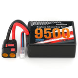 Power Hobby - 2S 9500MAH 200C Drag Lipo Battery Pack 2S5P w/8AWG Wire QS8 Plug