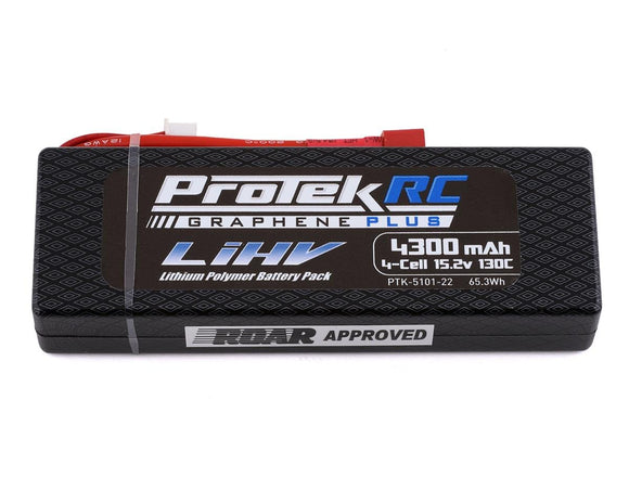 Protek R/C - 4S 130C Low IR Si-Graphene+ HV LCG LiPo Battery (15.2V/4300mAh) w/T-Style Connector