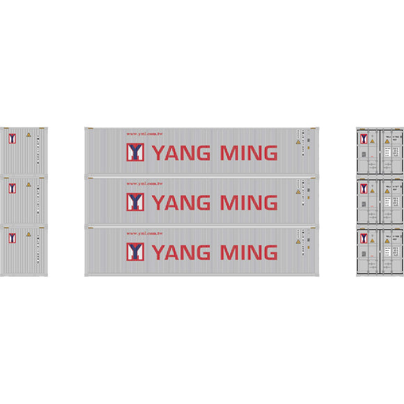 N 40' Corrugate Low Container, Yang Ming/New (3)