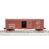 N 40' Steel Boxcar, Set D, NYC, RDG, DLW, NB (4)