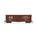 N 40' Steel Boxcar, Set D, NYC, RDG, DLW, NB (4)