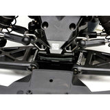 Heavy Duty RC Front Pivot, 7075 Black with Silver: All Losi 22S