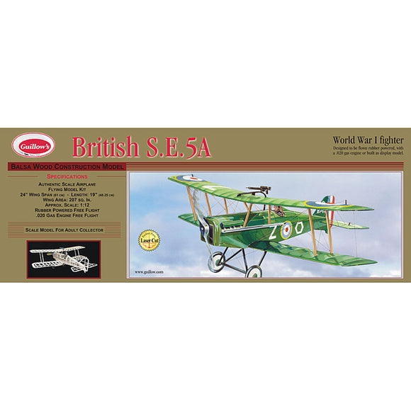 1/14 British S.E.5A Laser Cut Kit, 24