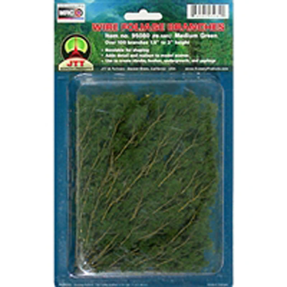 Wire Branches, Med Green 1.5-3
