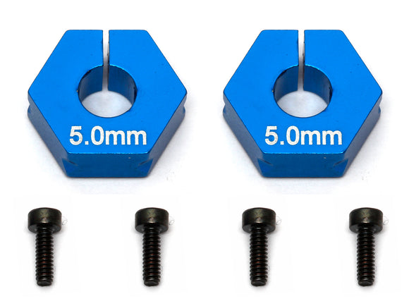 Factory Team Clamping Wheel Hexes, 5.0mm Offset