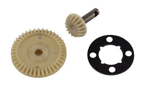 RC10B74.2 FT Ring and Pinion Gear Set, molded