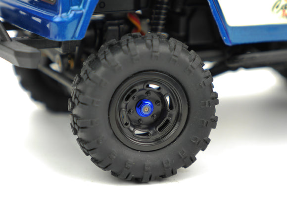 M2 Wheel Locknuts, Blue (4): MSA-1E
