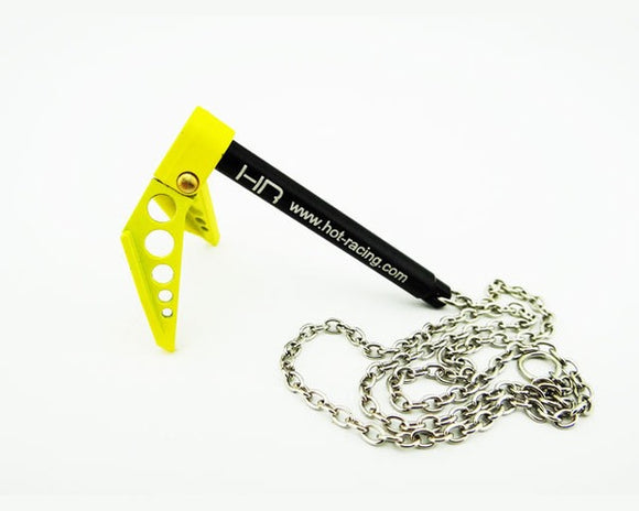 Scale Portable Fold Up Winch Anchor 1/10 (Yellow)