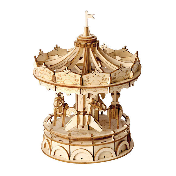 Classic 3D Wood Puzzles; Merry-go-round