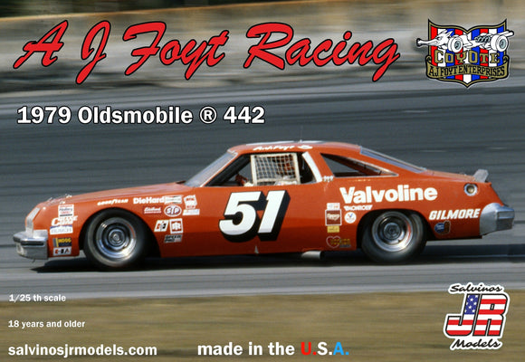 1/24 AJ Foyt Racing 1979 Oldsmobile 442 Plastic Model