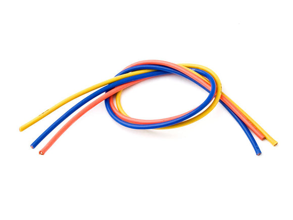 16 Gauge Super Flexible Wire- 1' ea. Blue, Yellow, Orange