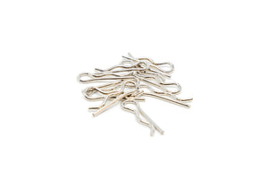 Chrome Body Clips - 5-6mm Body Post - 10ea