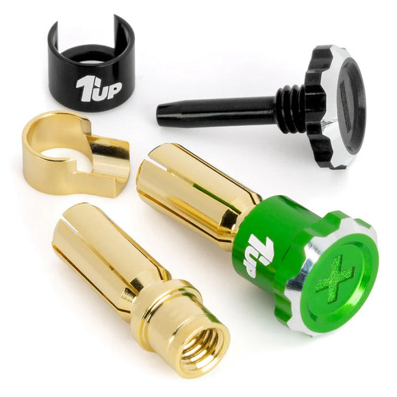Lockdown Adjustable Bullet Plugs - 5mm - Green/Black