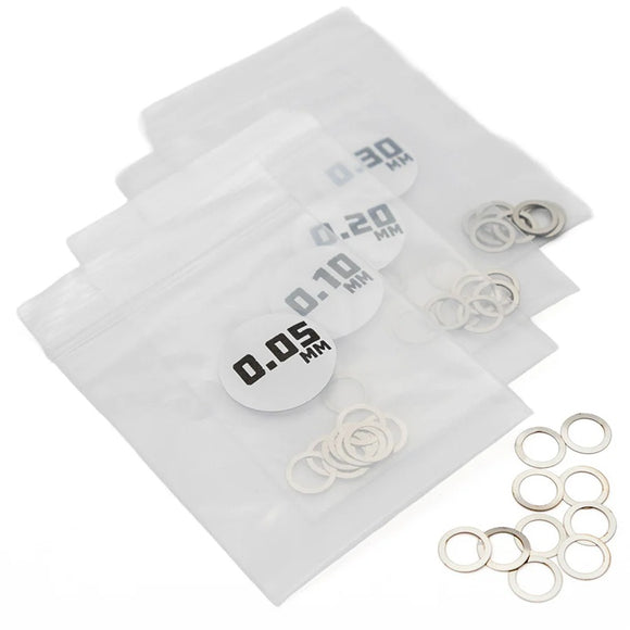 MicroTune Shims - 6mm ID x 0.05, 0.10, 0.20, 0.30 - 10pcs