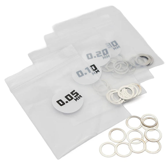 MicroTune Shims - 8mm ID x 0.05, 0.10, 0.20, 0.30 - 10pcs