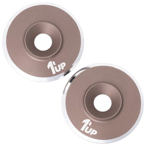 7075 LowPro Wing Washers, M3, Gunmetal Shine, 2pcs