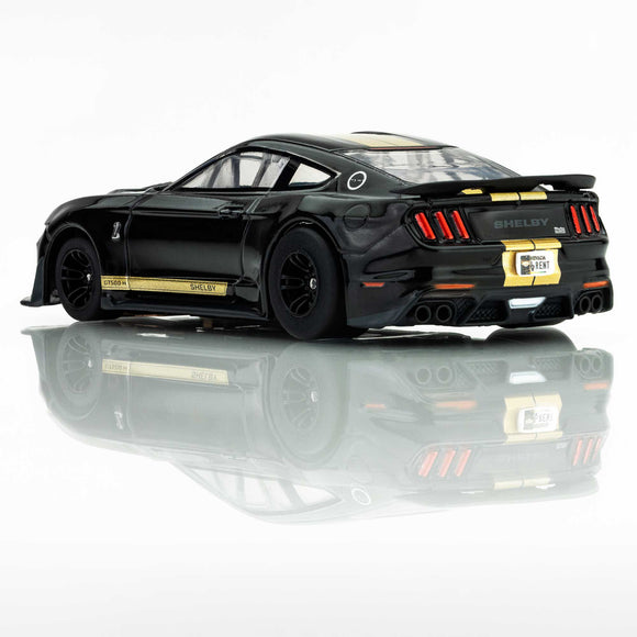 HO Mustang GT500H Slot Car, Black/Gold