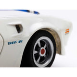 1970 Firebird TransAm, White/ Blue, HO Scale Slot Car
