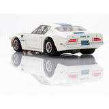 1970 Firebird TransAm, White/ Blue, HO Scale Slot Car
