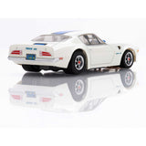 1970 Firebird TransAm, White/ Blue, HO Scale Slot Car