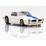 1970 Firebird TransAm, White/ Blue, HO Scale Slot Car