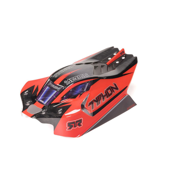 1/8 Clipless Painted Decaled Body, Black: TYPHON 4X4