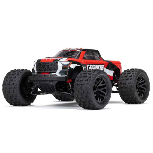 1/18 GRANITE GROM MEGA 380 Brushed 4X4 Monster Truck RTR with Battery & Charger, Red