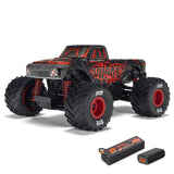 Arrma 1/16 QUAKE GROM 4X4 RTR Brushed Monster Truck (Battery & Charger Included), Red