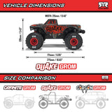 1/16 QUAKE GROM 4X4 RTR Brushed Monster Truck (Battery & Charger Included), Green