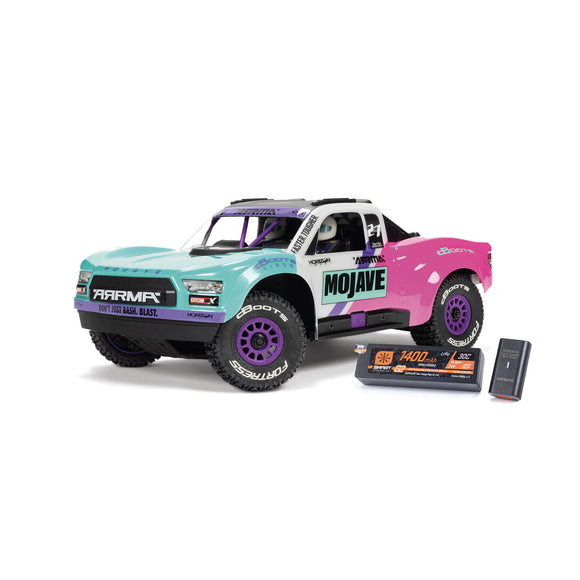 MOJAVE GROM 4X4 223S BLX BRUSHLESS SMALL SCALE DESERT TRUCK RTR WITH DSC, BATTERY & CHARGER, TEAL