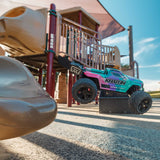 Arrma 1/16 MINI KRATON 3S DSC 4X4 RTR Brushless Speed Truck (Battery & Charger Included), Teal/Pink