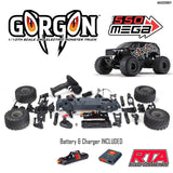 GORGON 2wd MT 1/10 Self Assembly RTA KIT SMART USB batt Gunmetal