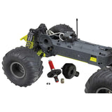 1/10 GORGON 4X2 MEGA 550 Brushed Monster Truck RTR with Battery & Charger, Yellow