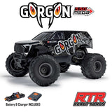 1/10 GORGON 2WD RTR Brushed Monster Truck (Battery & Charger Included), Gun Metal