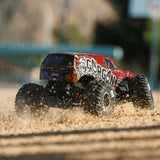 1/10 GORGON 223S 2WD RTR Brushless Monster Truck, Red/Black