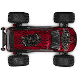1/10 GORGON 223S 2WD RTR Brushless Monster Truck, Red/Black