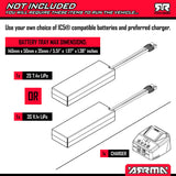 1/10 QUAKE 223S 2WD RTR Brushless Monster Truck, Red