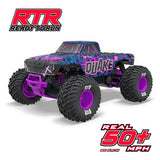1/10 QUAKE 223S 2WD RTR Brushless Monster Truck, Purple