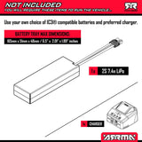 Arrma 1/8 TYPHON 4X4 RTR Brushed Buggy, Yellow