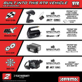 1/8 INFRACTION 223S DSC 4X4 RTR Brushless All-Road Street Bash Truck, Black/Red