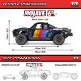1/7 MOJAVE 6S 4X4 RTR Brushless Desert Truck, Blue