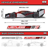 1/7 ARRMA LIMITLESS 120 8S Red/Black + (2) 14.8V 6800mAh 4S 120C Smart G2 Pro Basher LiPo Batteries: IC5