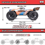 1/8 KRATON 4X4 6S BLX BRUSHLESS V6 SPEED TRUCK RTR (Blue/Orange)