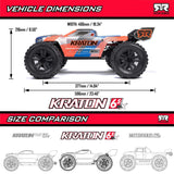 1/8 KRATON 4X4 6S BLX BRUSHLESS V6 SPEED TRUCK RTR (Blue/Red)