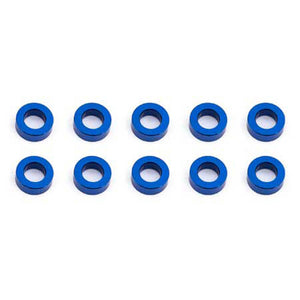 Ballstud Washers, 5.5x2mm, Blue Aluminum (10)
