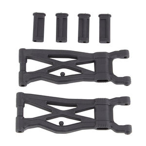 RC10T6.1 FT Rear Suspension Arms, carbon fiber